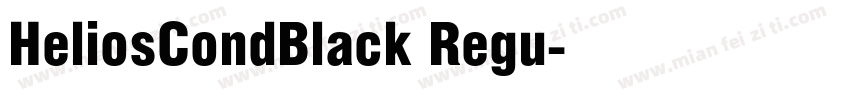 HeliosCondBlack Regu字体转换